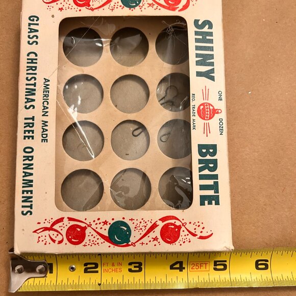 1940s Vintage Shiny Brite ornament boxes - Picture 3 of 11